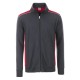 Felpa JAMES & NICHOLSON JN870 Uomo M Workwear SweatJacket70%C30%P Manica lunga,Setin