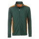 Felpa JAMES & NICHOLSON JN870 Uomo M Workwear SweatJacket70%C30%P Manica lunga,Setin