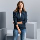 Felpa RUSSELL EUROPE JE267F Donna wAuthentic Sweat Jac80%C 20%P Manica lunga,Setin