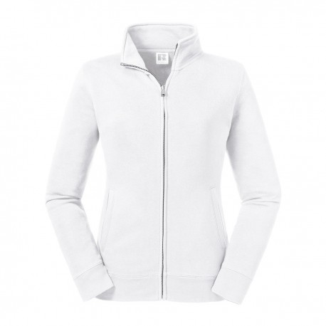 Felpa RUSSELL EUROPE JE267F Donna wAuthentic Sweat Jac80%C 20%P Manica lunga,Setin