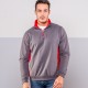 Felpa COLORE ITALIANO MI809 Unisex Half zip sweatshirt 100%C Manica lunga,Setin