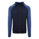 Felpa AWDIS JUST COOL JC057 Uomo Contrast Zoodie 92%P8%E Manica lunga,Raglan