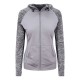 Felpa AWDIS JUST COOL JC058 Donna Girl Contrast Zoodie 92%P8%E Manica lunga,Raglan