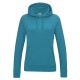 Felpa AWDIS JUST HOODS JH001F Donna GIRLIE COLLEGE HOODIE 80%C20%P Manica lunga,Setin