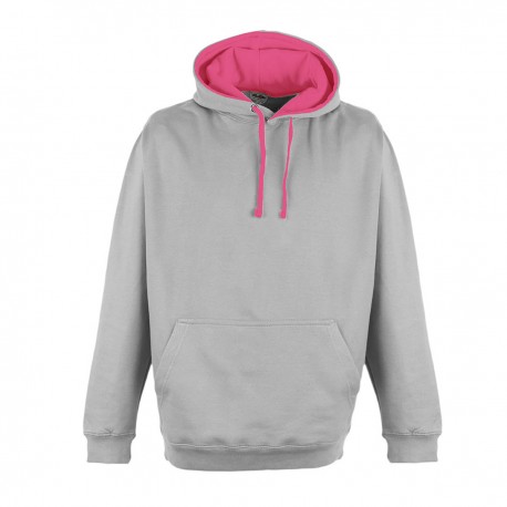 Felpa AWDIS JUST HOODS JH013 Unisex SUPERBRIGHT HOODIE 80%C 20%P Manica lunga,Setin