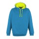 Felpa AWDIS JUST HOODS JH013 Unisex SUPERBRIGHT HOODIE 80%C 20%P Manica lunga,Setin