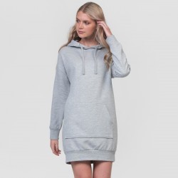 Felpa AWDIS JUST HOODS JH015 Donna Hoodie Dress 80%C 20%P Manica lunga,Setin