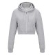 Felpa AWDIS JUST HOODS JH056 Donna GIRLIE CROPPED ZOODIE 80%C20%P Manica lunga,Setin