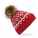 Cappello BEECHFIELD B411 Unisex Fair Isle Pop Pom Beanie100%A 