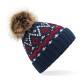 Cappello BEECHFIELD B411 Unisex Fair Isle Pop Pom Beanie100%A 