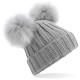 Cappello BEECHFIELD B414 Unisex Faux Fur Pop Pom Beanie100%A 