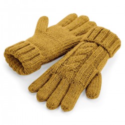 Guanti, sciarpe BEECHFIELD B497 Cable Knit Melange Gloves_x000 