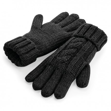 Guanti, sciarpe BEECHFIELD B497 Cable Knit Melange Gloves_x000 