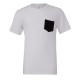 T-Shirt BELLA+CANVAS BE3021 Uomo JERSEY POCKET TEE 100% C Manica corta,Setin