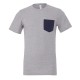 T-Shirt BELLA+CANVAS BE3021 Uomo JERSEY POCKET TEE 100% C Manica corta,Setin