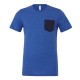 T-Shirt BELLA+CANVAS BE3021 Uomo JERSEY POCKET TEE 100% C Manica corta,Setin