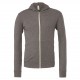 Felpa BELLA+CANVAS BE3939 Unisex,Uomo,Donna FULL ZIP HOODIE 50%P 25%C 25%R Manica lunga,Setin