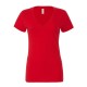 T-Shirt BELLA+CANVAS BE6035 Donna WOMEN JERSEY V-NECK TEE 100% C Manica corta,Setin