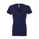 T-Shirt BELLA+CANVAS BE8435 Donna W/TRIBLEND V NECK 50%P25%C25%R Manica corta,Setin