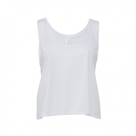 T-Shirt BELLA+CANVAS BE8880 Donna FLOWY BOXY TANK 65% P 35% V Senza maniche,Setin