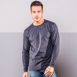 T-Shirt BS BS100 Uomo T-shirt LS with cuffs 100%C Manica lunga,Setin