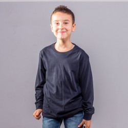 T-Shirt BS BSK100 Bambino Boys LS tee with cuffs 100%C Manica lunga,Setin