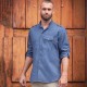 Ho.Re.Ca. KARLOWSKY KJM28 Uomo Chef Shirt 1892 Calif 65%P35%C Manica lunga,Setin