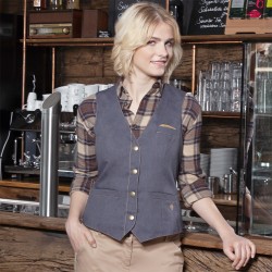 Ho.Re.Ca. KARLOWSKY KWF3 Donna W.Waistcoat Illinois 65%P35%C Senza maniche
