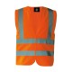 Giacca KORNTEX KXVR Unisex Four Reflective Stripes100%P Senza maniche
