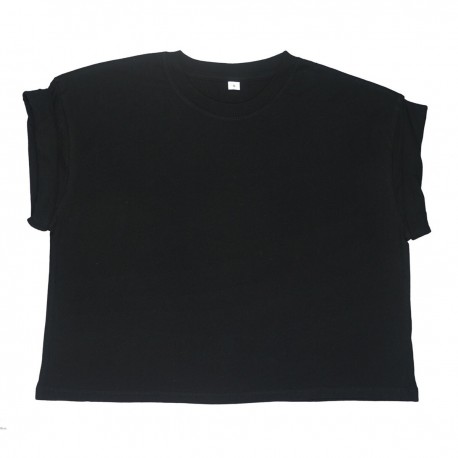 T-Shirt MANTIS MAM96 Donna WOMEN'S ORGANIC CROP TOP 100%C Manica corta,Setin