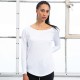 T-Shirt MANTIS MAM97 Donna W LOOSE FIT LONG SLEEVE 100%C Manica lunga,Setin