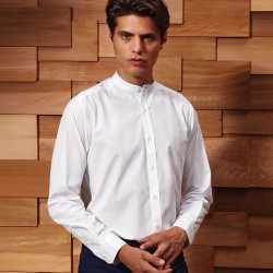 Camicia PREMIER PR258 Unisex Collar 'Grandad' LS Shirt65%P3 Manica lunga
