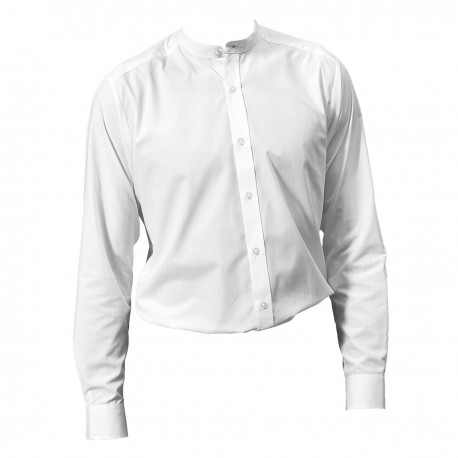 Camicia PREMIER PR258 Unisex Collar 'Grandad' LS Shirt65%P3 Manica lunga