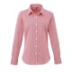 Camicia PREMIER PR320 Donna Ladies Microcheck ls shirt 100 Manica lunga