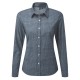 Camicia PREMIER PR345 Donna Women's Chambray LS Shirt100%C Manica lunga