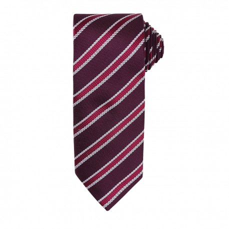 Cravatte, foulard PREMIER PR783 Uomo Waffle Stripe Tie 100%P 