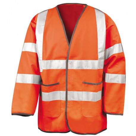 Giacca RESULT RER210X Unisex,Uomo,Donna Motorway Safety Jacket 100%P Manica lunga