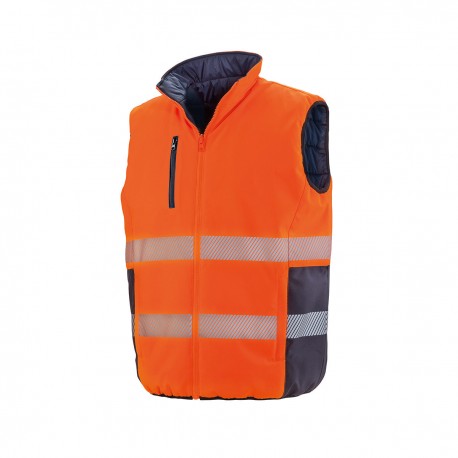 Giacca RESULT RER332X Reversible Safety Gilet 100%P Senza maniche