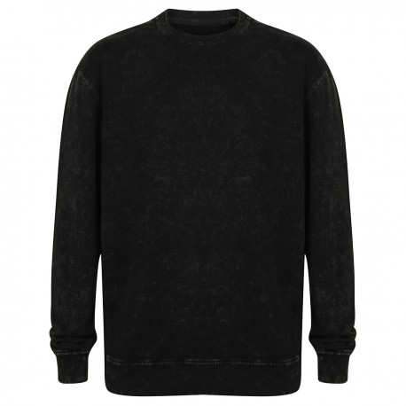 Felpa SKINNIFIT SKSF520 Unisex Unisex Washed Tour Sweat 100%C Manica lunga