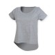 T-Shirt SKINNIFIT SKSK233 Donna LADIES DROP TAIL TOP 65%C 35%P Manica corta,Setin