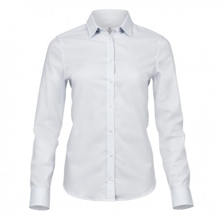 Camicia TEE JAYS TJ4025 Donna Ladies Luxury Shirt 96%C 4%L Manica lunga