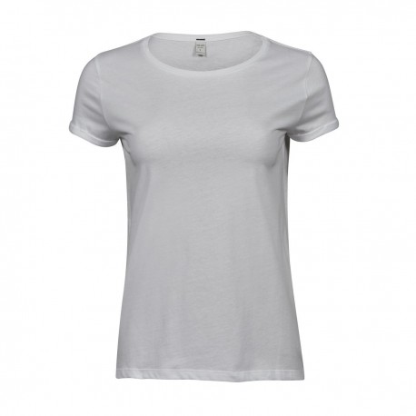 T-Shirt TEE JAYS TJ5063 Donna Ladies Roll-Up Tee 100%C Manica corta,Setin