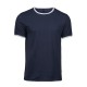 T-Shirt TEE JAYS TJ5070 Uomo Ringer Tee 100%C Manica corta,Setin