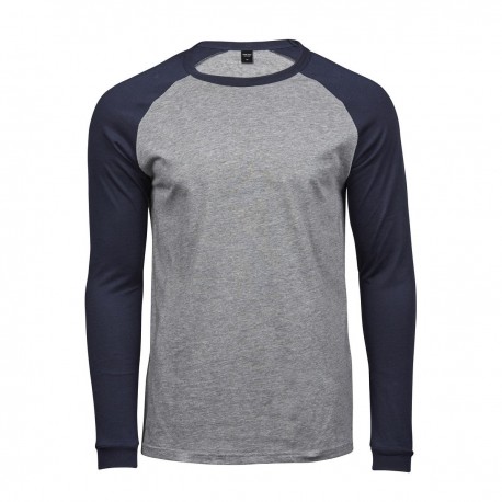 T-Shirt TEE JAYS TJ5072 Uomo Baseball Tee 100%C Manica lunga,Raglan