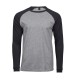 T-Shirt TEE JAYS TJ5072 Uomo Baseball Tee 100%C Manica lunga,Raglan