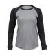 T-Shirt TEE JAYS TJ5073 Donna Ladies Baseball Tee 100%C Manica lunga,Raglan