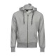 Felpa TEE JAYS TJ5435 Uomo Fashion Full Zip Hood 70%C30%P Manica lunga,Raglan