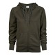 Felpa TEE JAYS TJ5435 Uomo Fashion Full Zip Hood 70%C30%P Manica lunga,Raglan