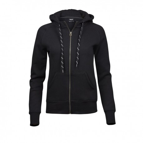 Felpa TEE JAYS TJ5436 Donna Lady Fash FullZip Hood 70%30%P Manica lunga,Raglan