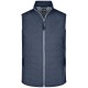 Giacca JAMES & NICHOLSON JN1114 Uomo Men's Hybrid Vest 92%P 8%E Senza maniche